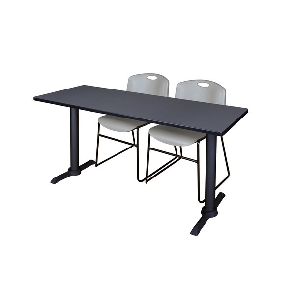 Cain Rectangle Tables > Training Tables > Cain Training Table & Chair Sets, 72 X 24 X 29, Grey MTRCT7224GY44GY